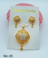 Designer Matte Gold Pandal Butti Set Catalog

